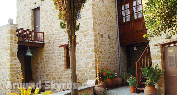 Inside the Monastery of Agios Georgios
