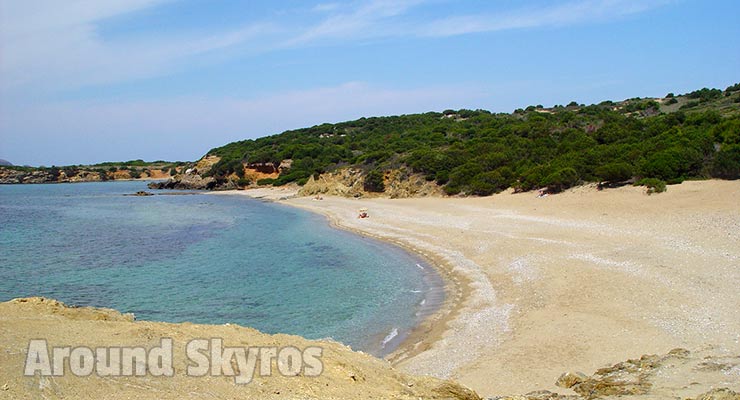 The beach of Agios Petros