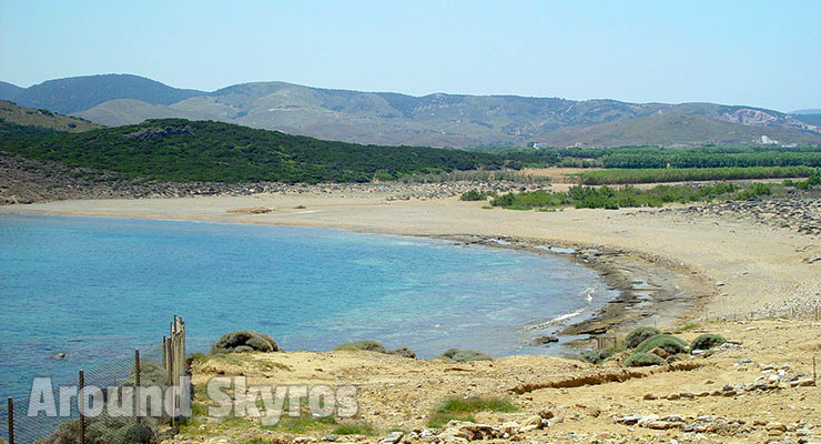 The beach of Palamari