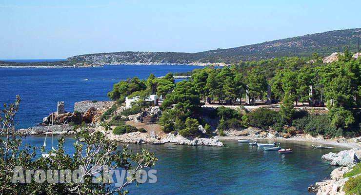 The coast of Skyros